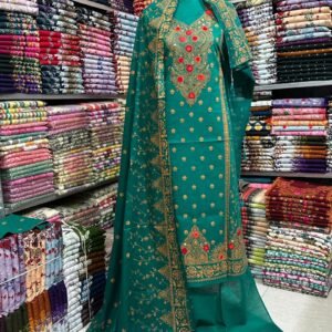 দিল্লি বুটিক্স থ্রি পিস ১ পিস (সবুজ)