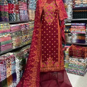 দিল্লি বুটিক্স থ্রি পিস ১ পিস (কালো)